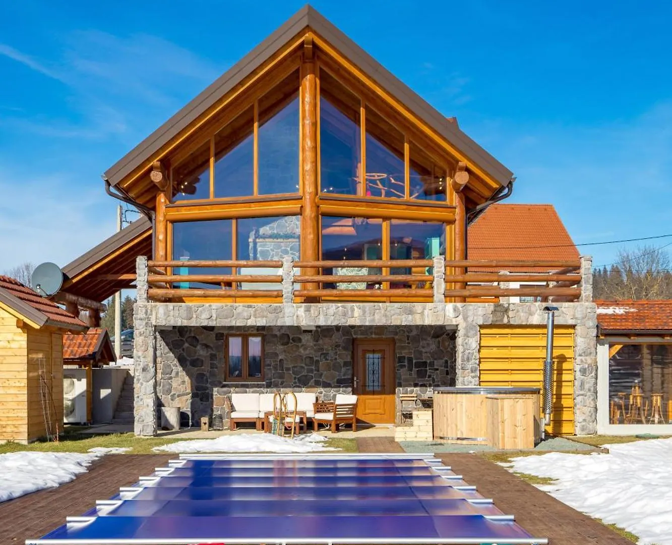 Villa Log Home Mountain Mama Ravna Gora Croatia